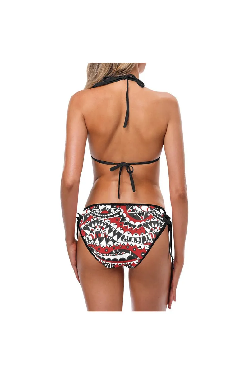 Tartan Plaid Custom Bikini Swimsuit (Model S01)