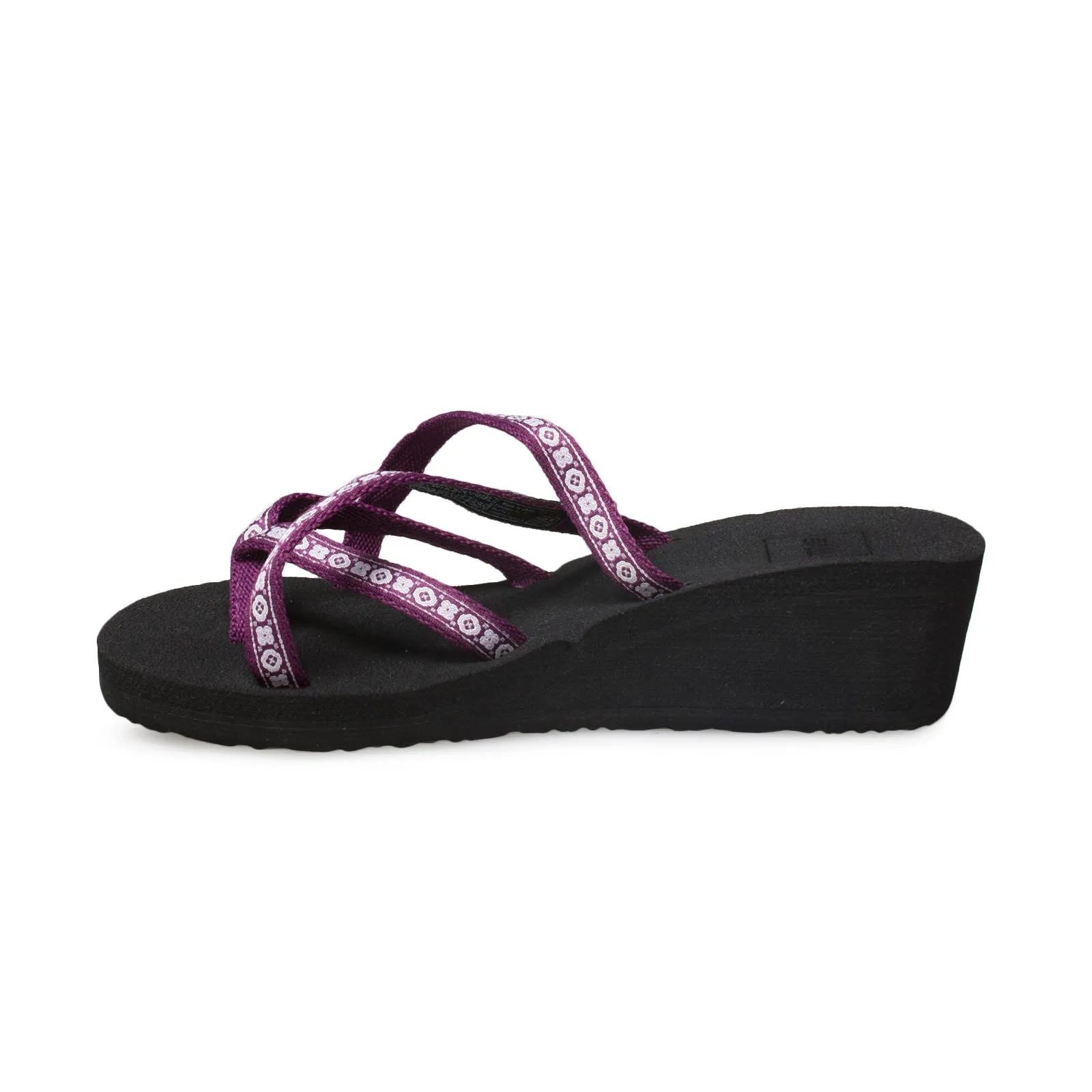 Teva Mush Mandalyn Ola 2 Lydia Dark Purple Wegde Sandals - Women's