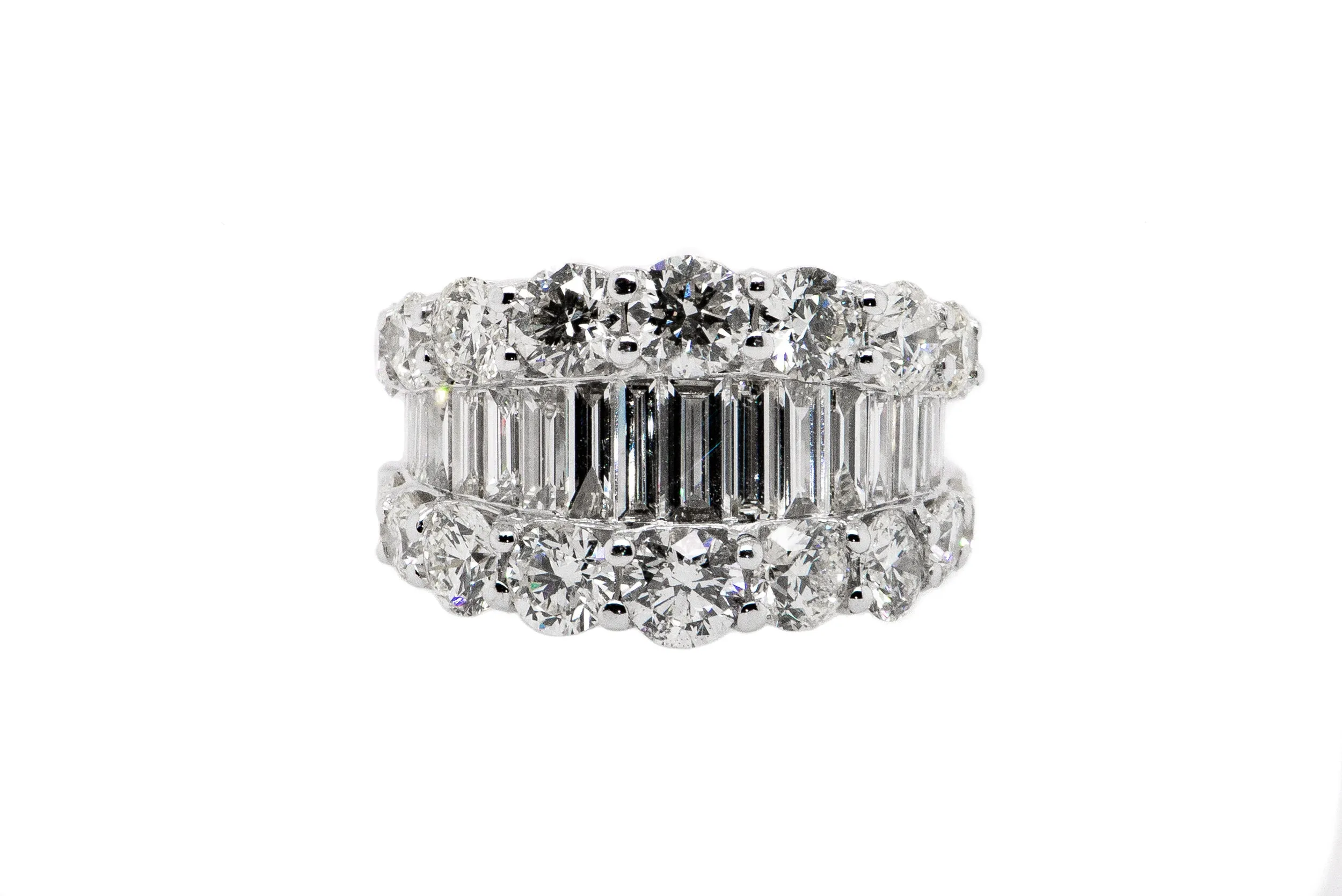 The Unique Collection: Round And Baguette Cut Diamond Ring