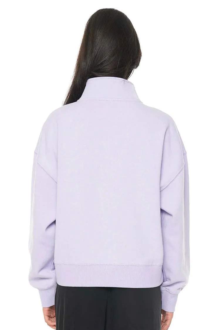 Thistle Lilac Quarter Zip Lover Sweatshirt