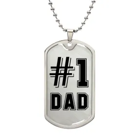 To My Dad Necklace - You Are Number #1