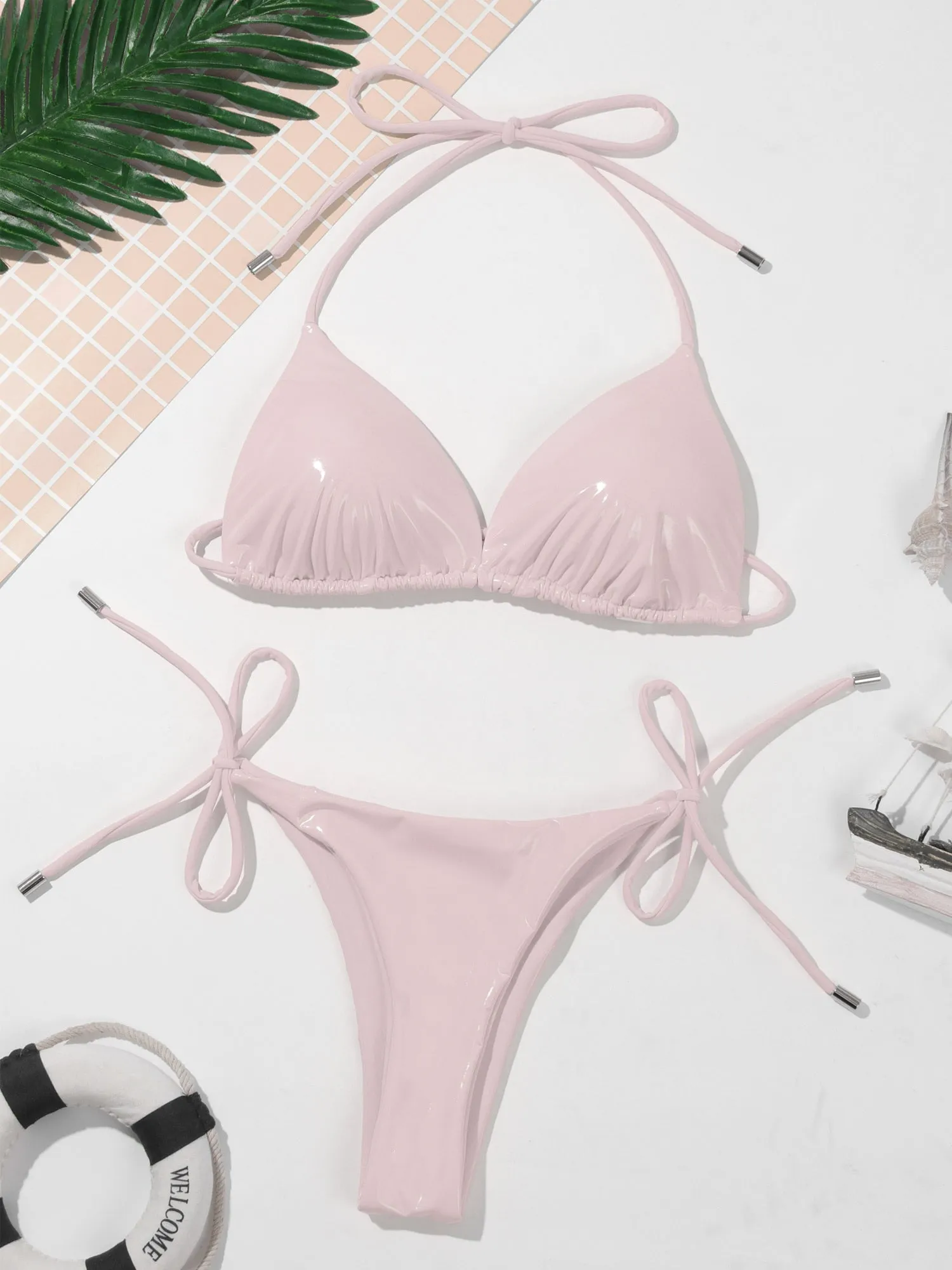 Triangel-Bikini von Metallic Magic für Damen