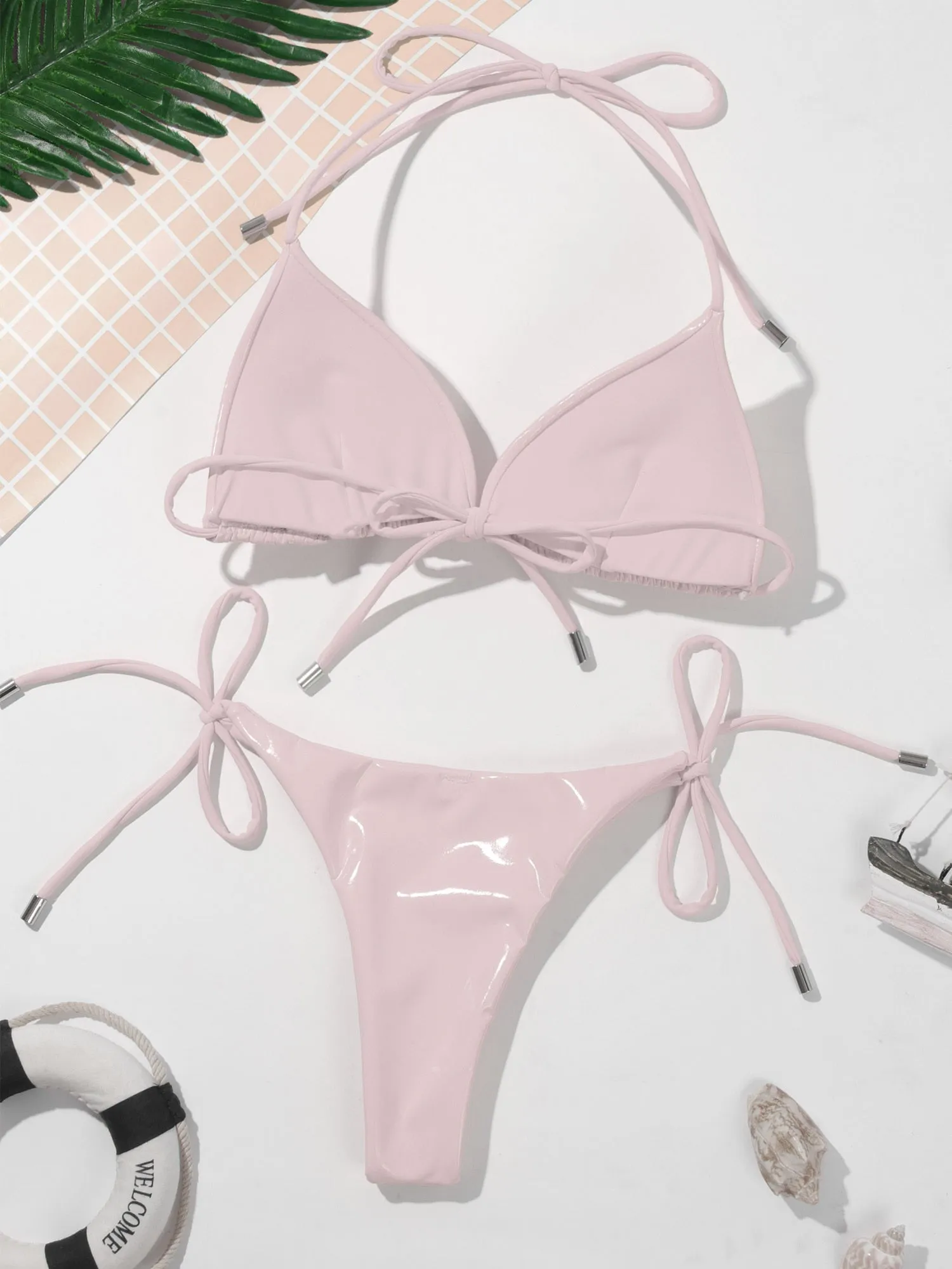 Triangel-Bikini von Metallic Magic für Damen