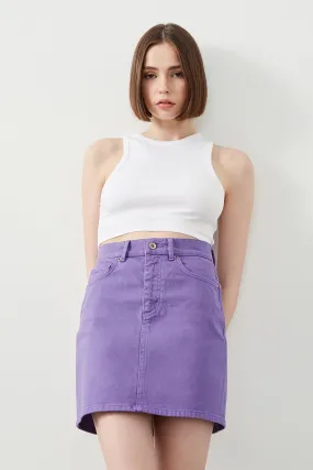 Violet Slim Fit Purple Women’s Skirt