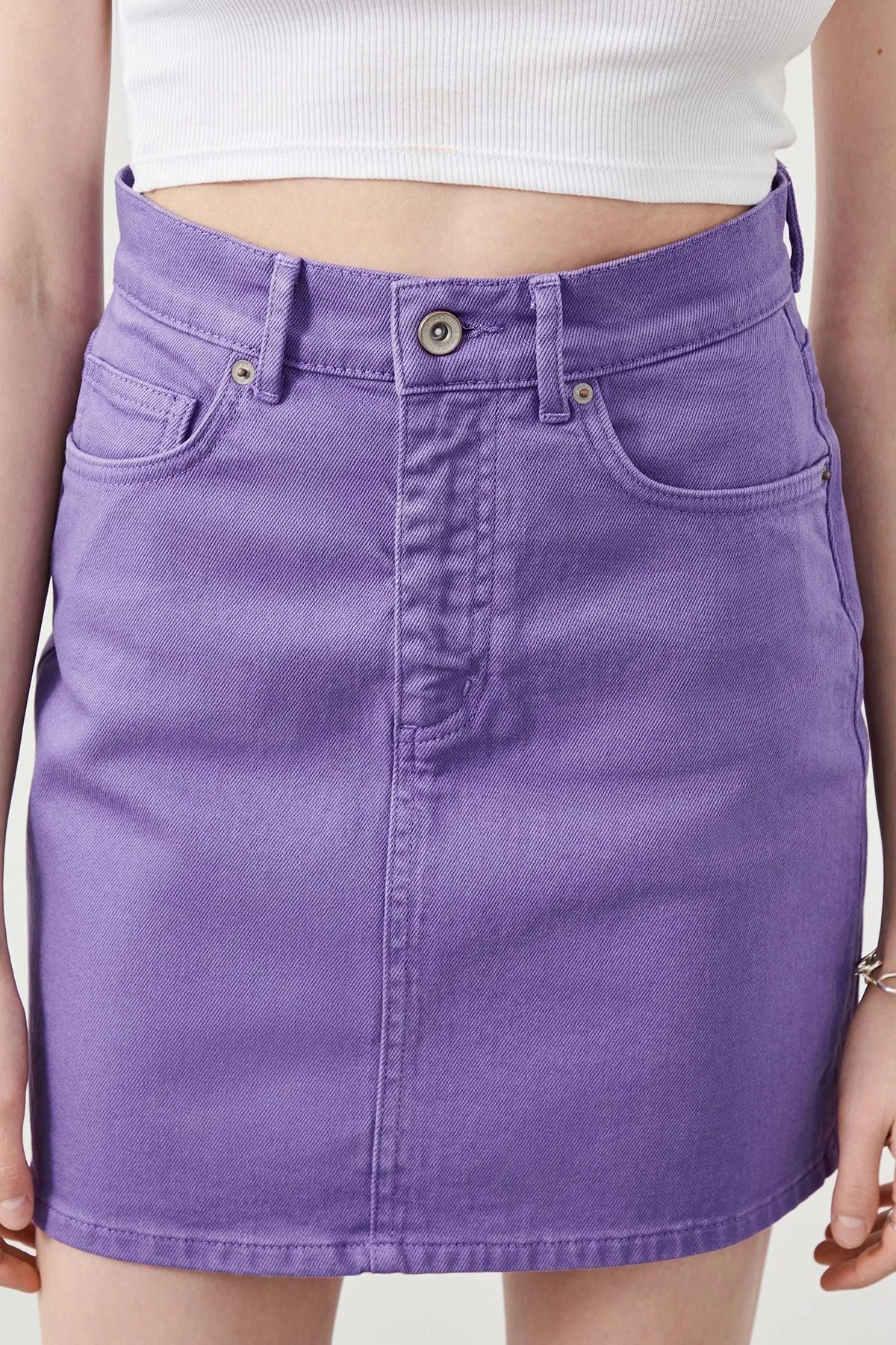 Violet Slim Fit Purple Women’s Skirt