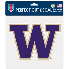 WASHINGTON HUSKIES PERFECT CUT COLOR DECAL 8 X 8