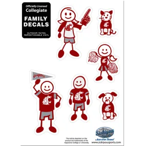 Washington St. Cougars Family Decal Set Small