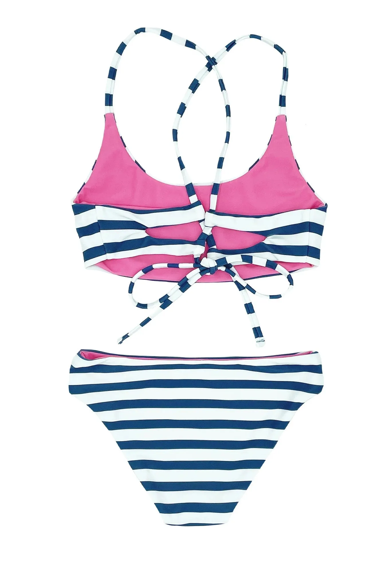 Waverly Reversible Bikini - Seaside Stripe