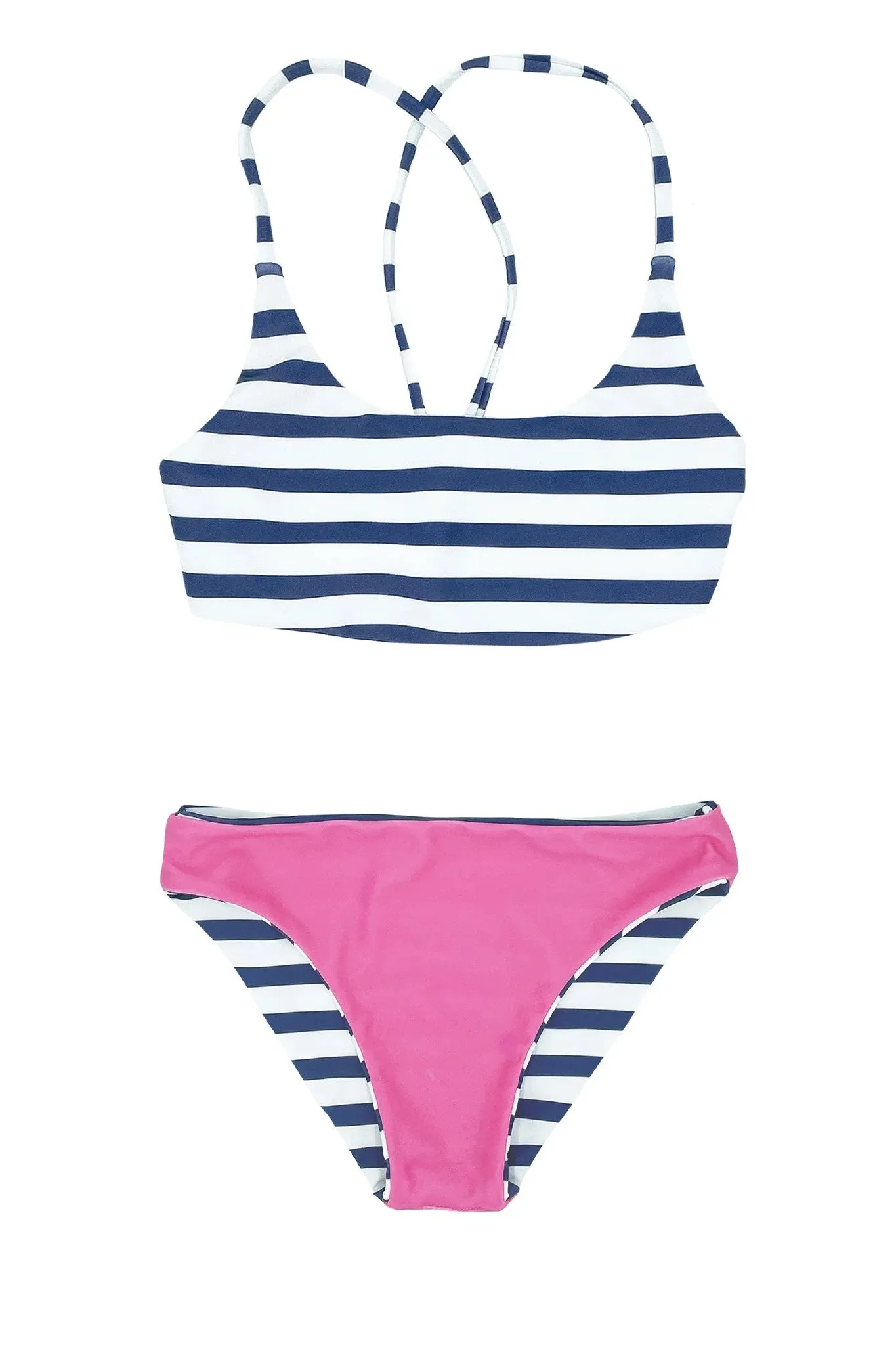 Waverly Reversible Bikini - Seaside Stripe