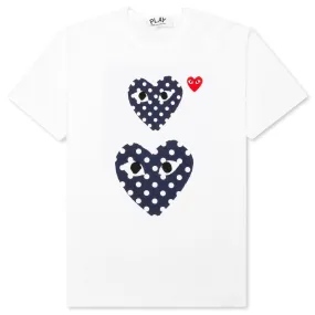 Women's Polka Dot Duo T-Shirt - White