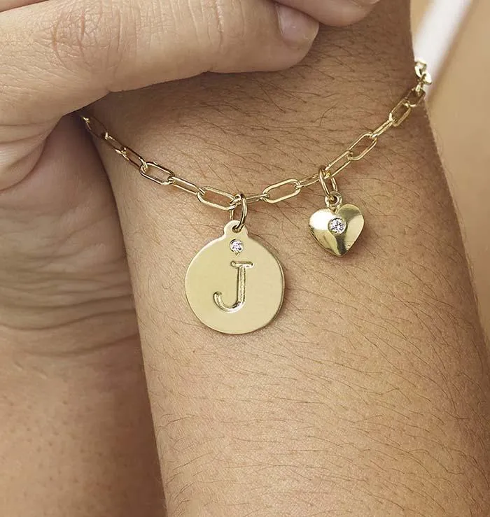 Z Alphabet Charm With Diamond